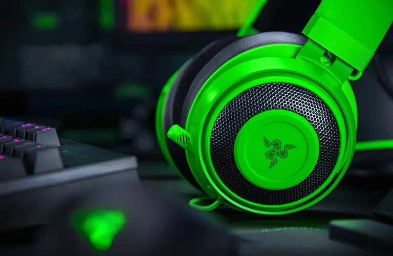 هدست گیمینگ باسیم ریزر مدل Kraken Green