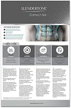 کمربند الکتریکی لاغری و عضله ساز شکم Slendertone Unisex Connect Abs