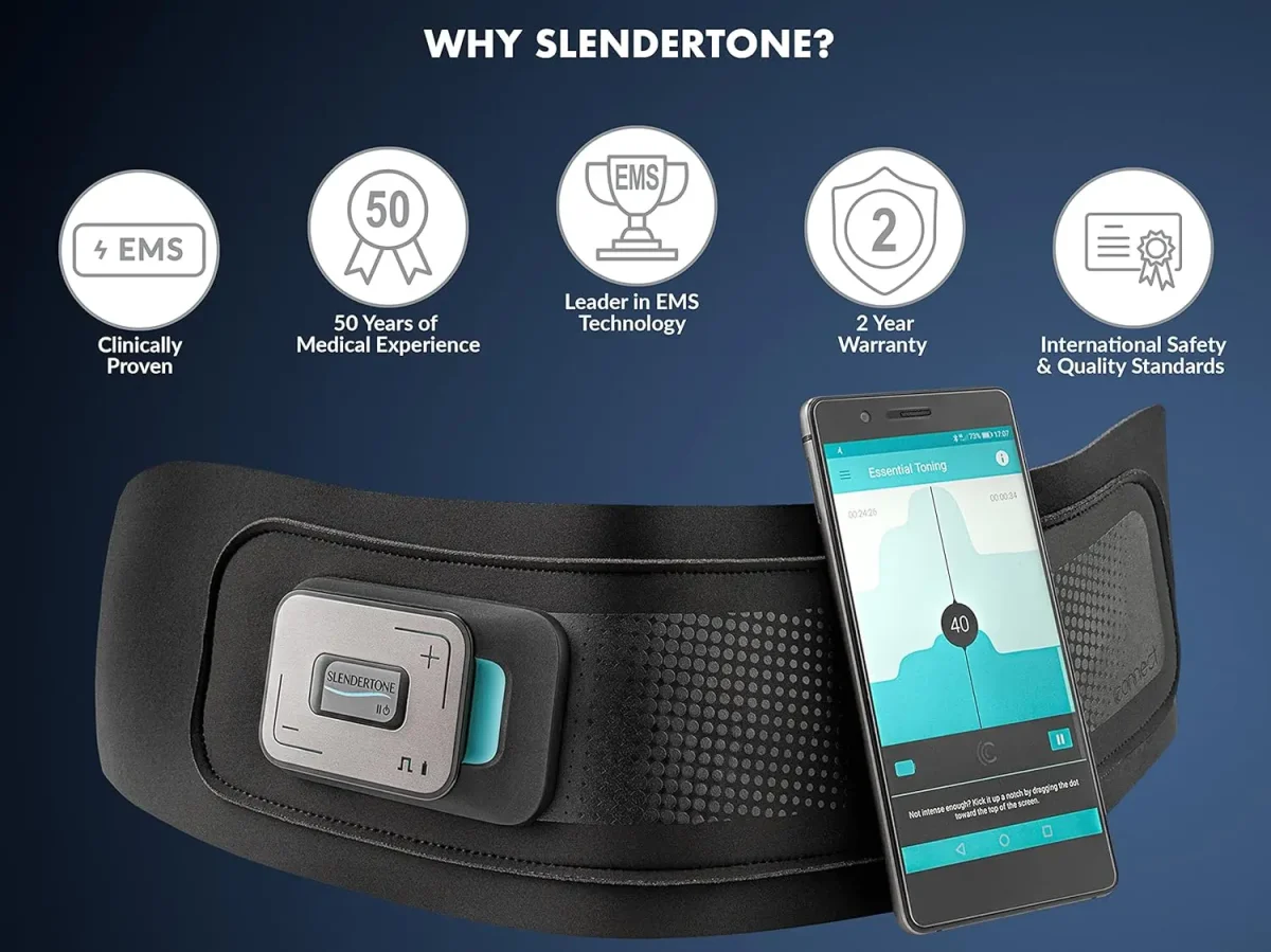 کمربند الکتریکی لاغری و عضله ساز شکم Slendertone Unisex Connect Abs