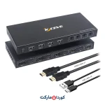 سوئیچ با کیفیت 4 پورت، KCEVE | HDشMI KVM Switcher Box پشتیبانی از 4K@60Hz، سازگاری کلیه سیستم ها