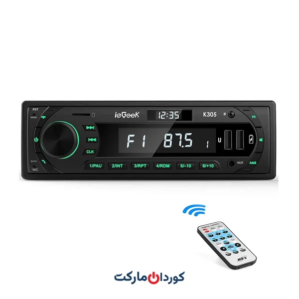 پخش خودرو ieGeek Car Radio Bluetooth 5.0 k305