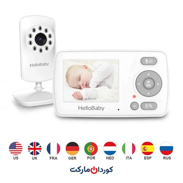 پیجر و دوربین امنیتی خانگی کودک HelloBaby Baby Monitor with Camera HB30