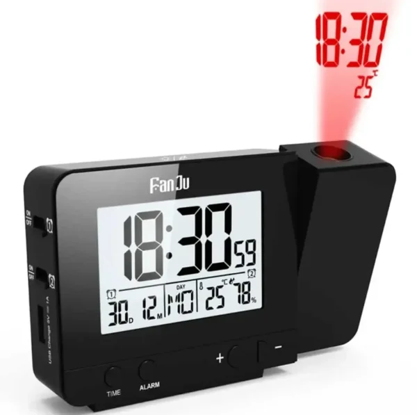 ساعت پروژکتوری / دماسنج و رطوبت سنج Fanju - FJ3531