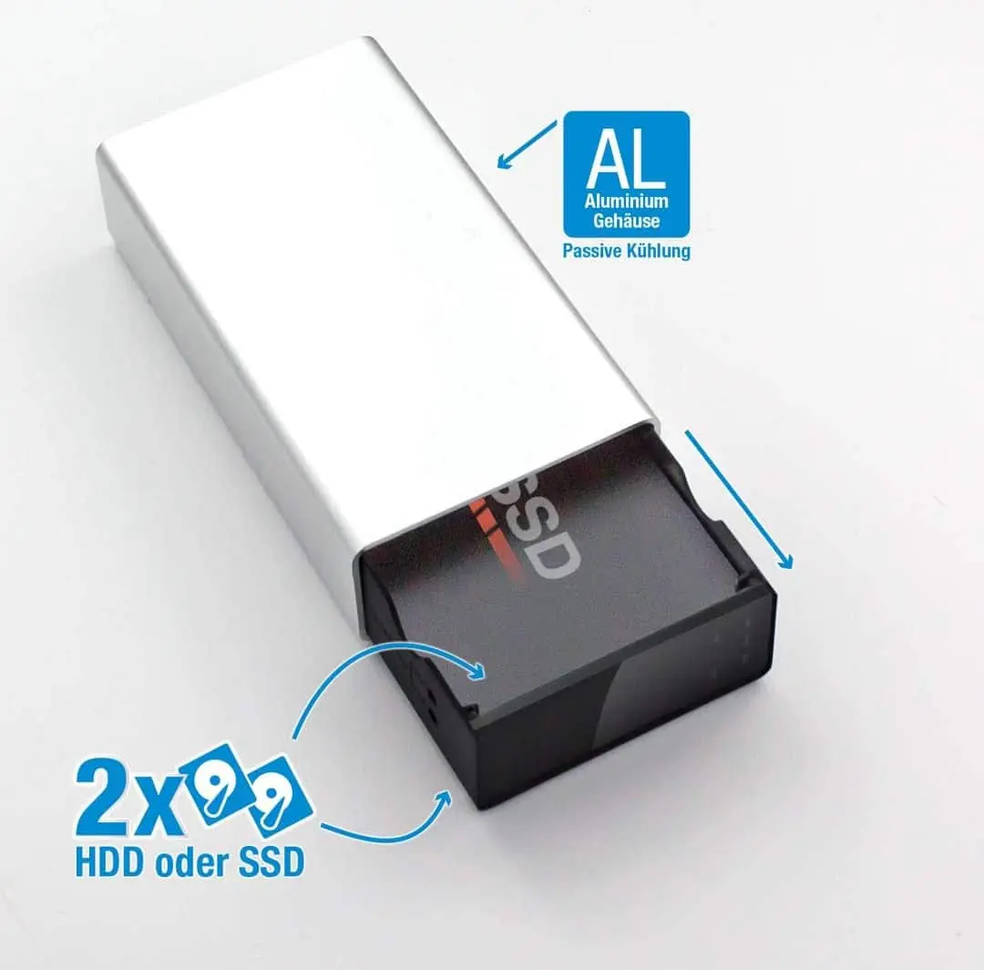 محفظه هارد اکسترنال Fantec 2.5 Inch USB 3