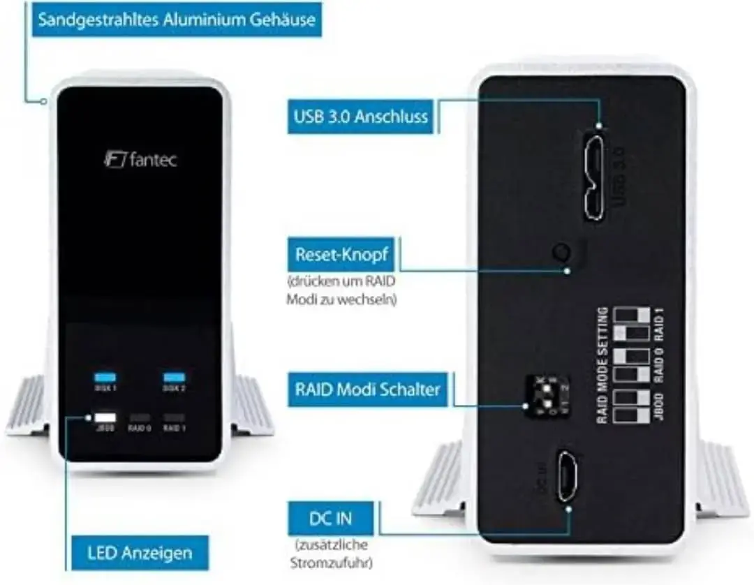 محفظه هارد اکسترنال Fantec 2.5 Inch USB 3