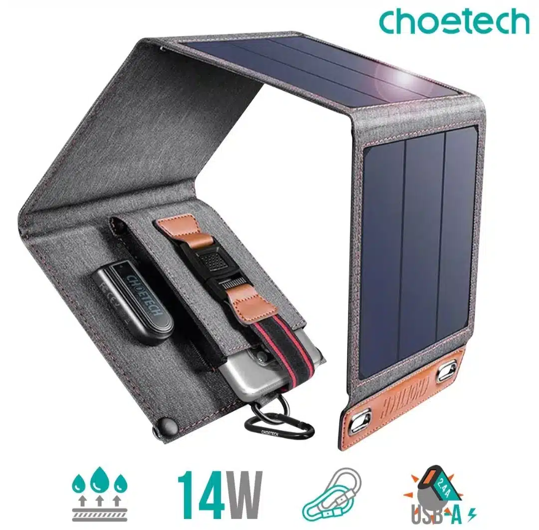 شارژر خورشیدی تاشو ضدآب - 14وات - Choetech