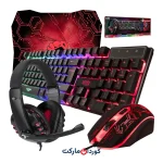 پک کیبورد، ماوس، هدست و پدماوس گیمینگ اورزلی Orzly RX250 Essential Set