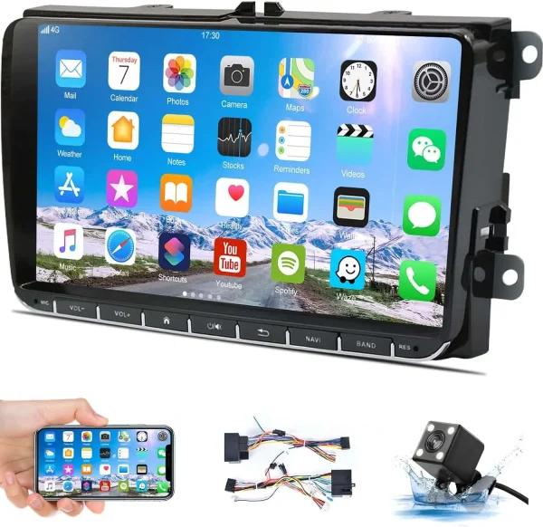 پخش خودرو استریو صفحه لمسی، بلوتوث، GPS + دوربین UNITOPSCI