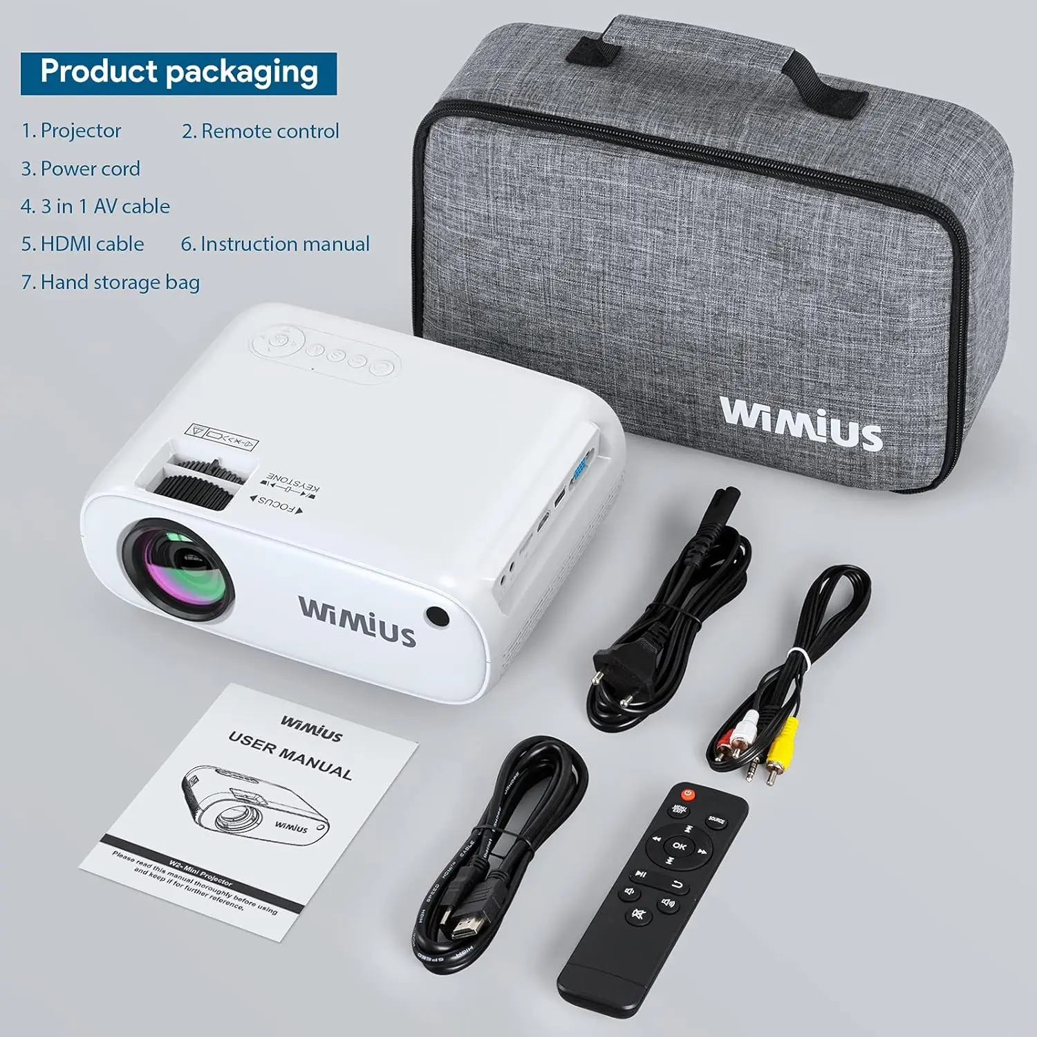ویدئو پروژکتور وای فای WiMiUS مدل W2