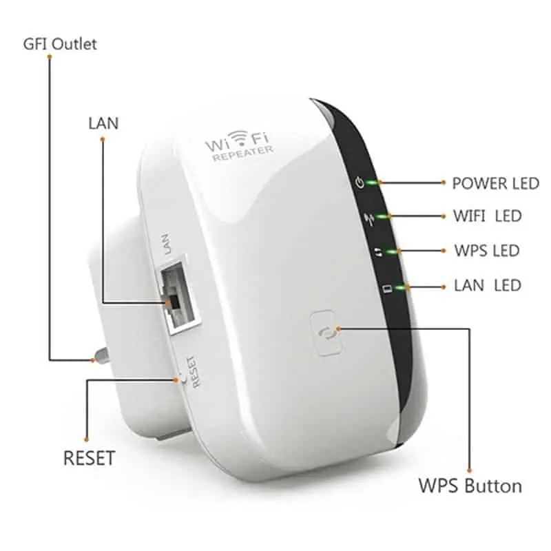 تقویت کننده و توسعه دهنده وای فای Wireless-N WiFi Repeater - 300Mbps