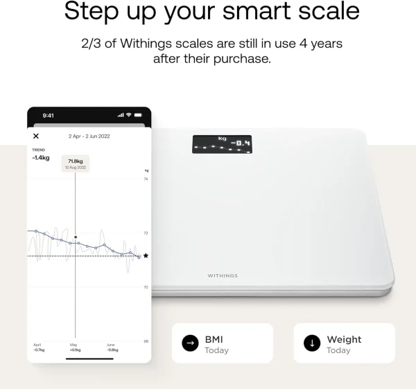 ترازوی تشخیصی و هوشمند Withings BMI Wi-Fi Scale