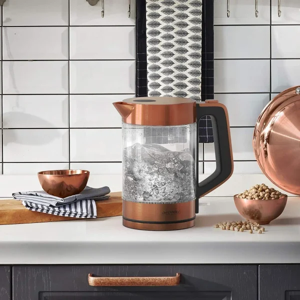 کتری برقی استیل ضد زنگ مسی آرندو آلمان - Arendo Solid Copper