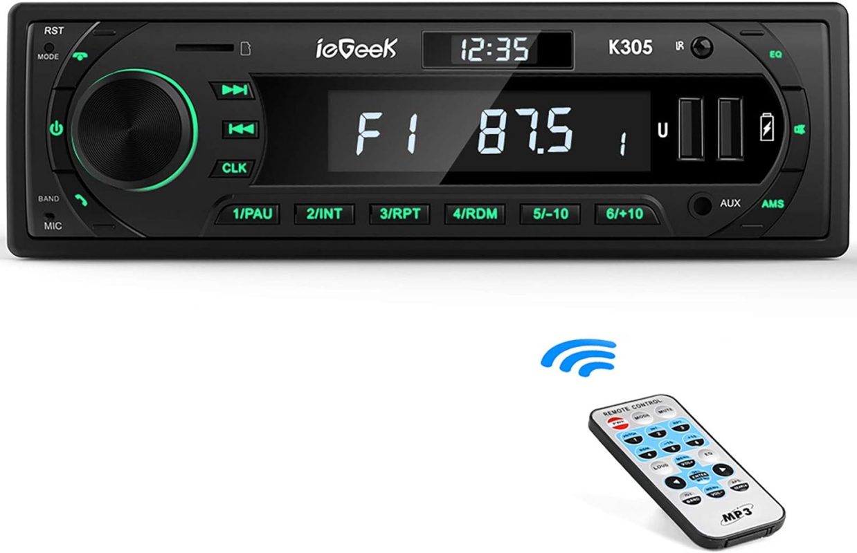 پخش خودرو ieGeek Car Radio Bluetooth 5.0 k305