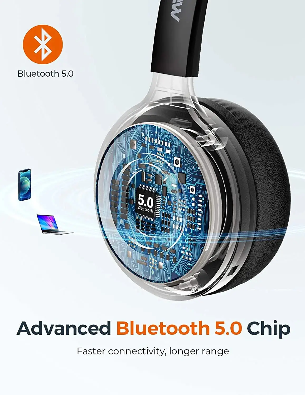 هدفون بی سیم Mpow M5 میکروفون دار - BH231A