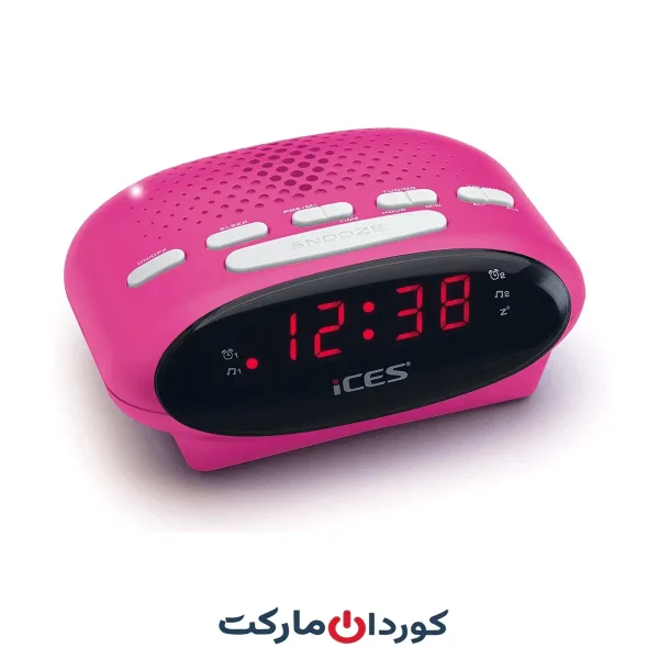 رادیو دارای آلارم، ساعت، Snooze مدل iCES ICR-210