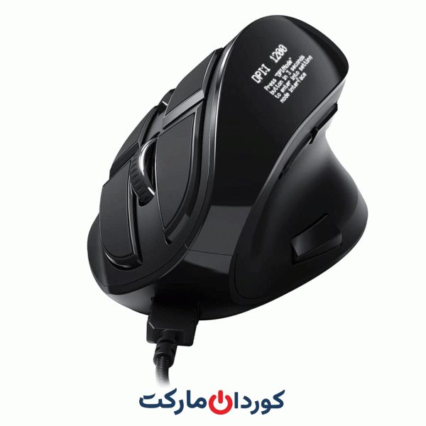 ماوس عمودی، ارگونومی ورتیکال با صفحه نمایش OLED 2400 DPI - دکمه های قابل برنامه ریزی CSL