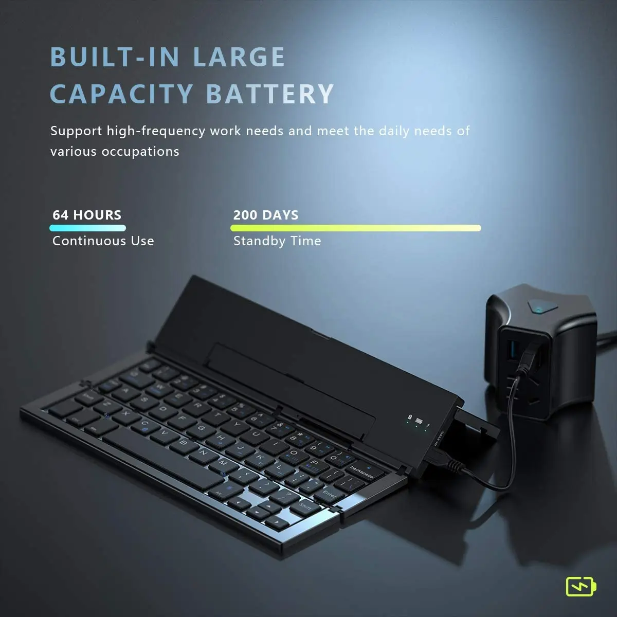 مینی کیبورد تاشو بلوتوثی قابل حمل Folding Keyboard