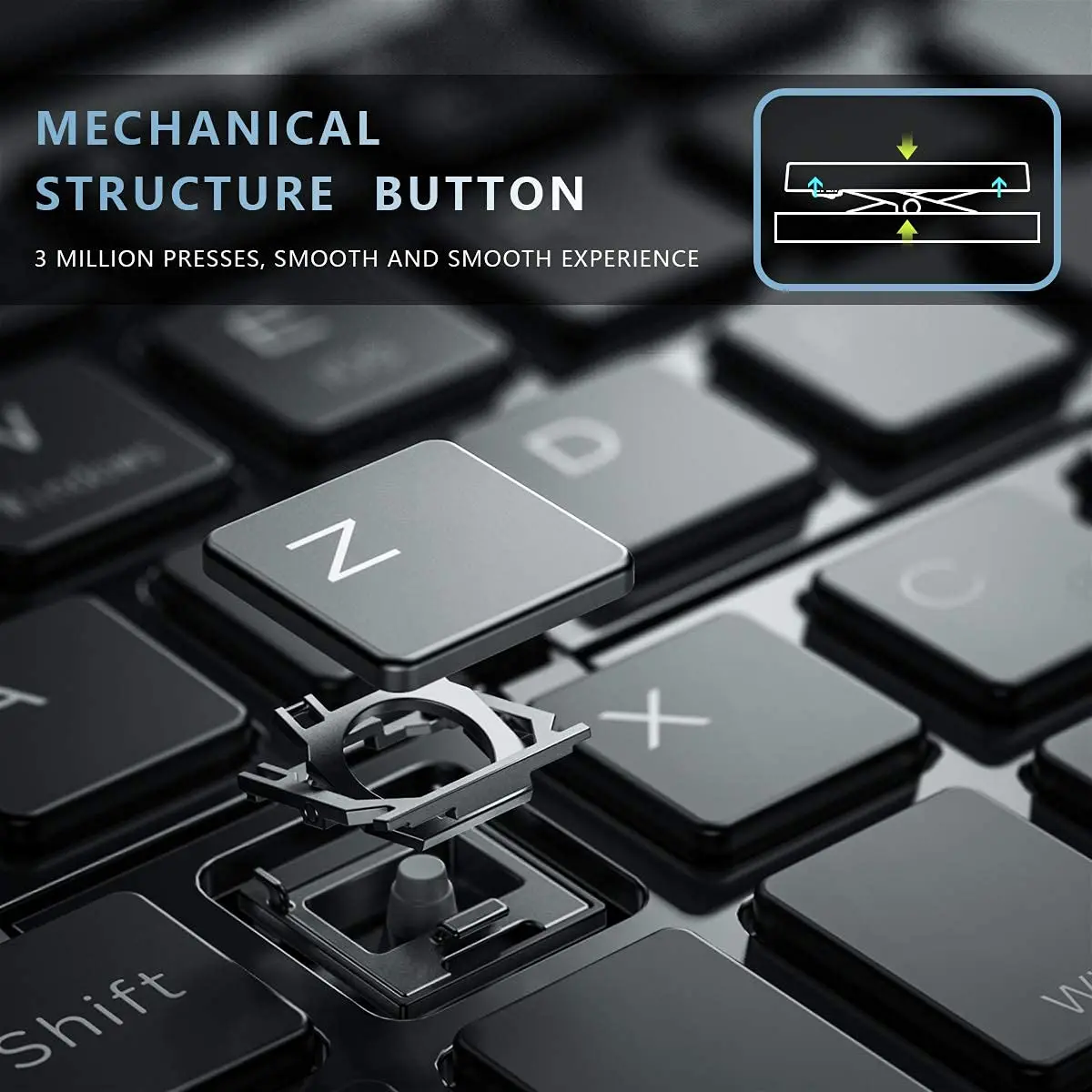 مینی کیبورد تاشو بلوتوثی قابل حمل Folding Keyboard