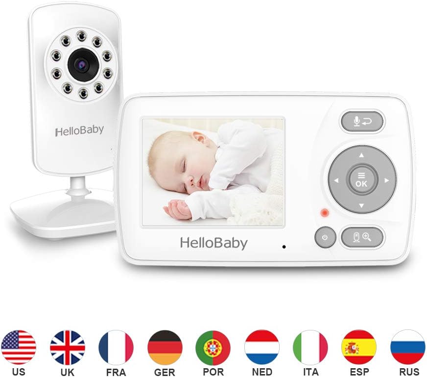 پیجر و دوربین امنیتی خانگی کودک HelloBaby Baby Monitor with Camera HB30