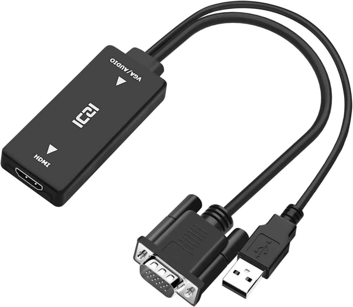 مبدل VGA به HDMI با پورت USB | برند ICZI