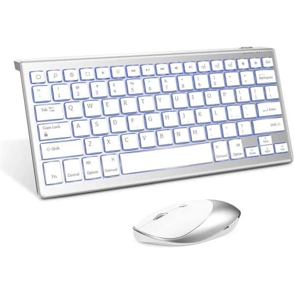 کیبورد بی سیم(وایرلس) مدل جلی کامب Jelly Comb | Backlit Bluetooth Keyboard and Mouse