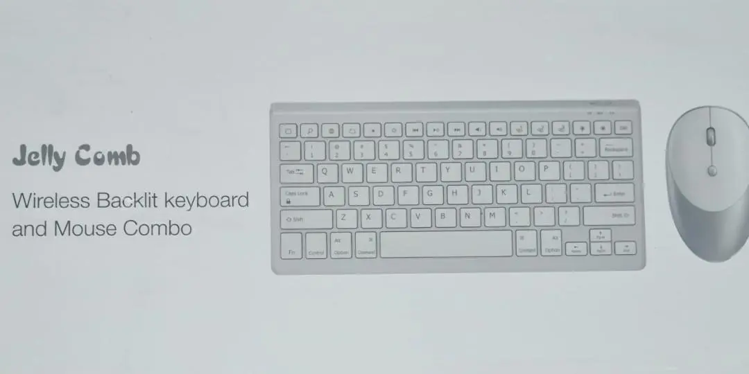 کیبورد بی سیم(وایرلس) مدل جلی کامب Jelly Comb | Backlit Bluetooth Keyboard and Mouse