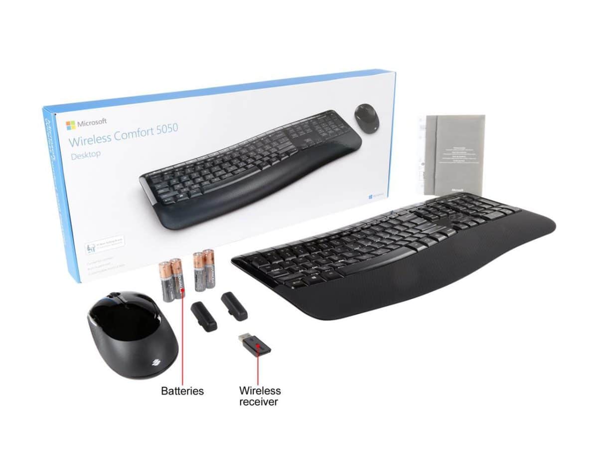 ست کیبورد و ماوس بی سیم مایکروسافت مدل 5050 | Microsoft 5050 Wireless Keyboard and Mouse