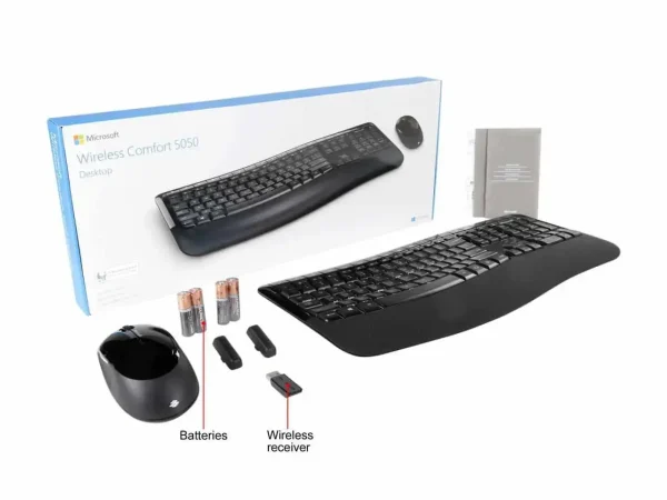 ست کیبورد و ماوس بی سیم مایکروسافت مدل 5050 | Microsoft 5050 Wireless Keyboard and Mouse