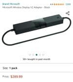 انتقال تصویر بیسیم مایکروسافت (تبدیل صفحه نمایش) | Microsoft (Wireless Display Adapter V2)