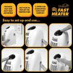 بخاری برقی پرتابل (هیتر برقی) - Starlyf Fast Heater | Electric heater