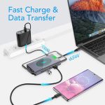 هاب WJOY USB C Hub Laptop Docking Station بهمراه شارژر وایرلس | 4K HDMI، RJ45 Ethernet، VGA، USB 3.0 Ports، SD/TF Card Reader