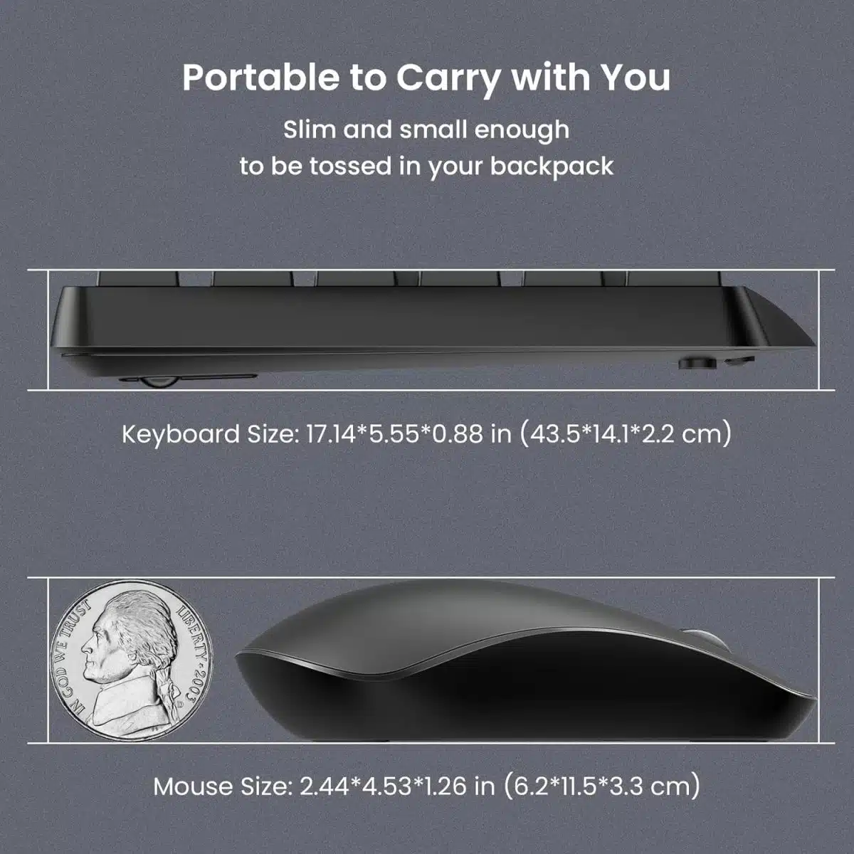 ست ماوس و کیبورد بی سیم Wireless Combo برند PONVIT مدل PC230A