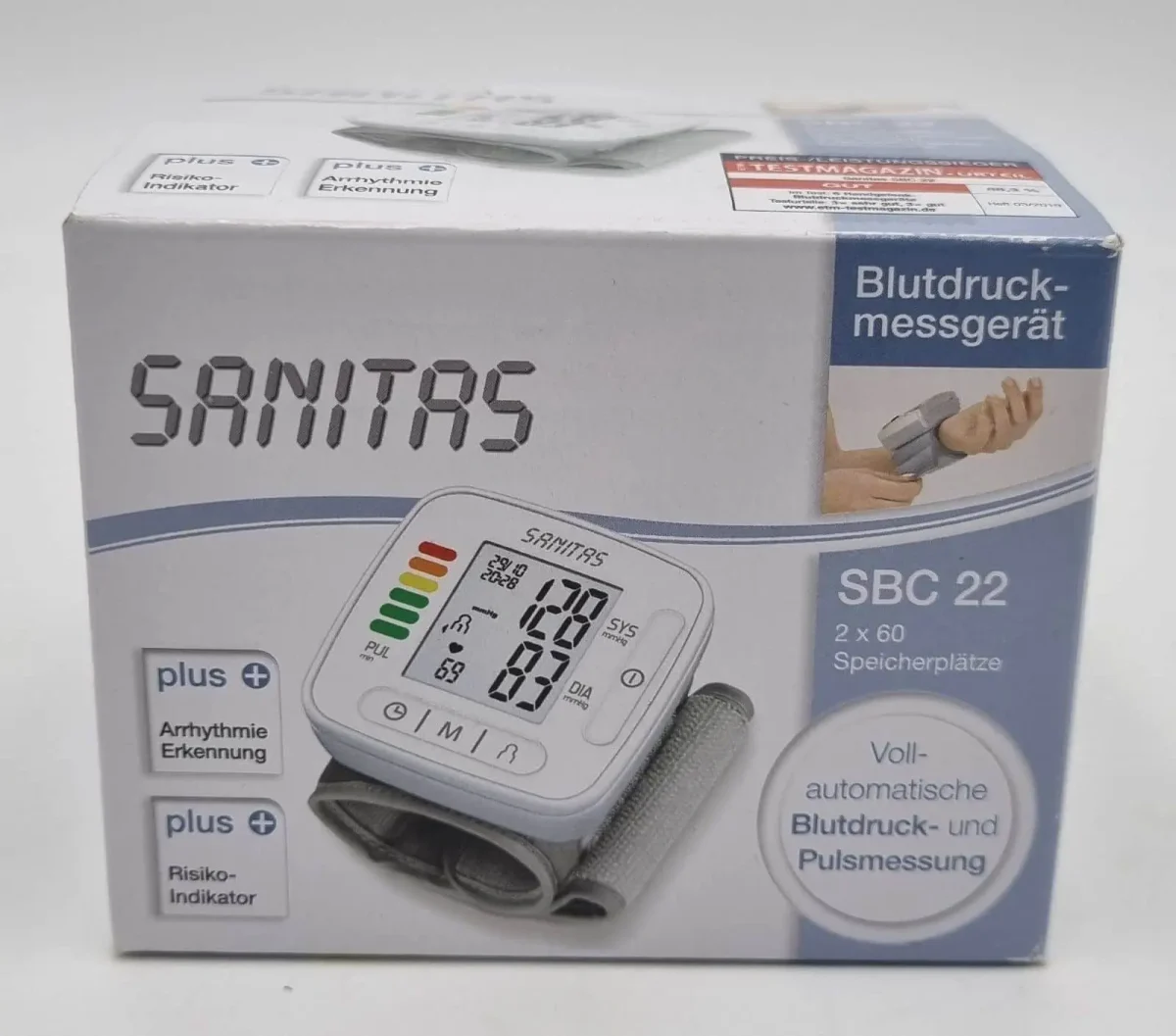 دستگاه فشار سنج مچی سانیتاس آلمان Sanitas SBC 22 - Blood pressure monitor