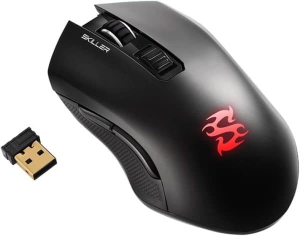 ماوس گیمینگ نوری Sharkoon Skiller SGM3، حالت دوگانه (بی سیم یا با سیم)، RGB