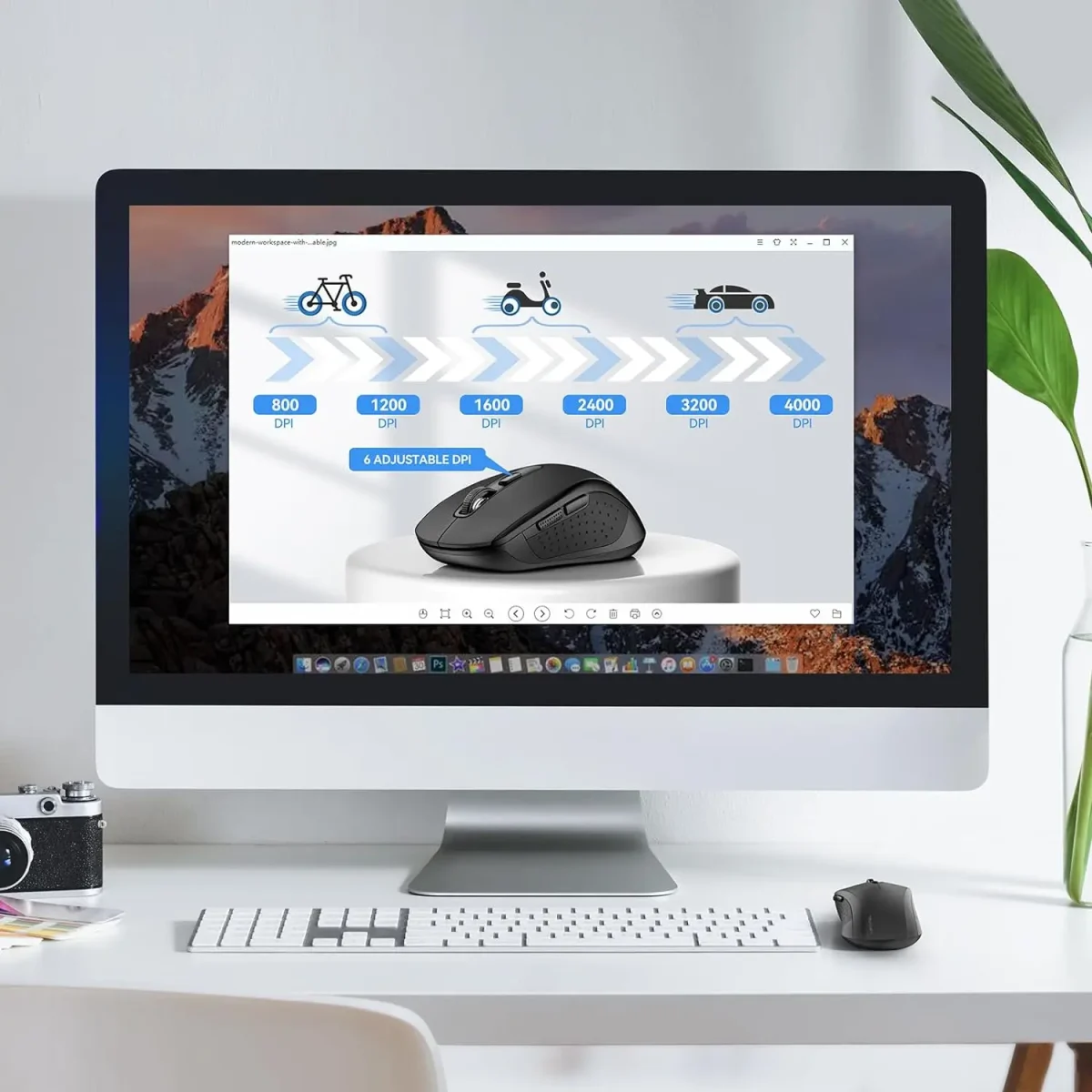 ماوس بلوتوث TECKNET، (BT 5.0/3.0+2.4 گیگاهرتز) | EWM01832