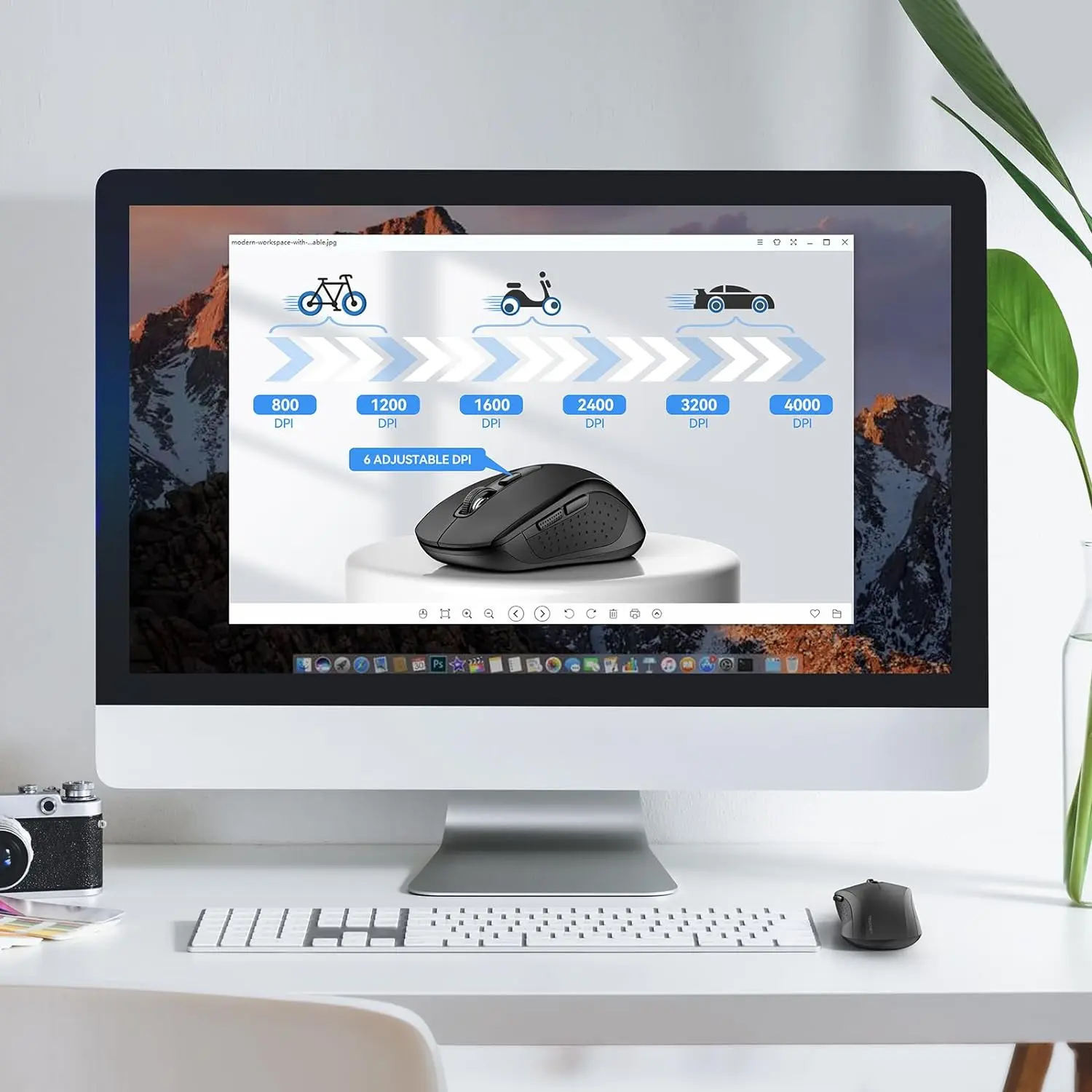 ماوس بلوتوث TECKNET، (BT 5.0/3.0+2.4 گیگاهرتز) | EWM01832