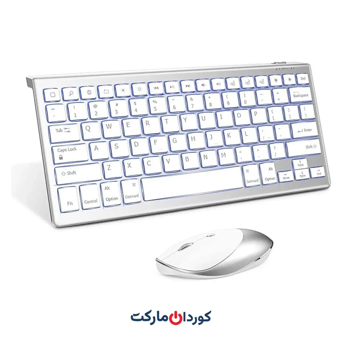 ماوس و کیبورد Wi-Fi با سه بلوتوث همزمان و نور پس زمینه Jelly Comb مدل IWG-LJTZ01