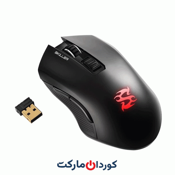 ماوس گیمینگ نوری Sharkoon Skiller SGM3، دو حالته (بی سیم یا با سیم)، RGB
