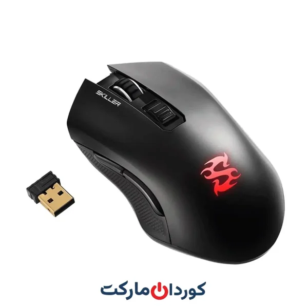 ماوس گیمینگ نوری Sharkoon Skiller SGM3، دو حالته (بی سیم یا با سیم)، RGB