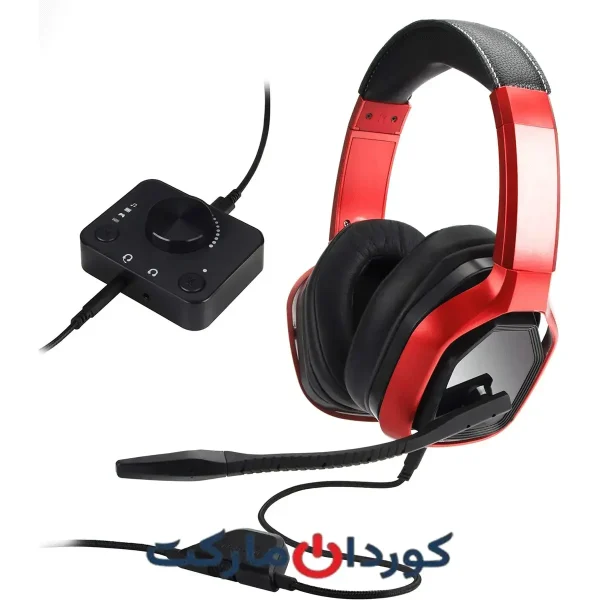 هدست بازی Amazon Basics Premium برای کامپیوتر و کنسول‌ها (ایکس‌باکس، PS4) به همراه میکسر رومیزی
