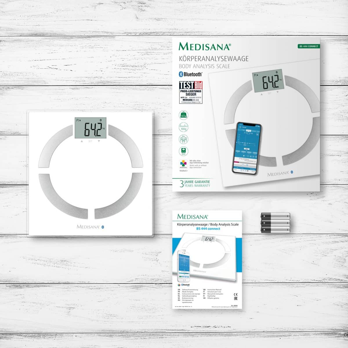 ترازوی تشخیصی و هوشمند Medisana BS 444 CONNECT Body analysis scale