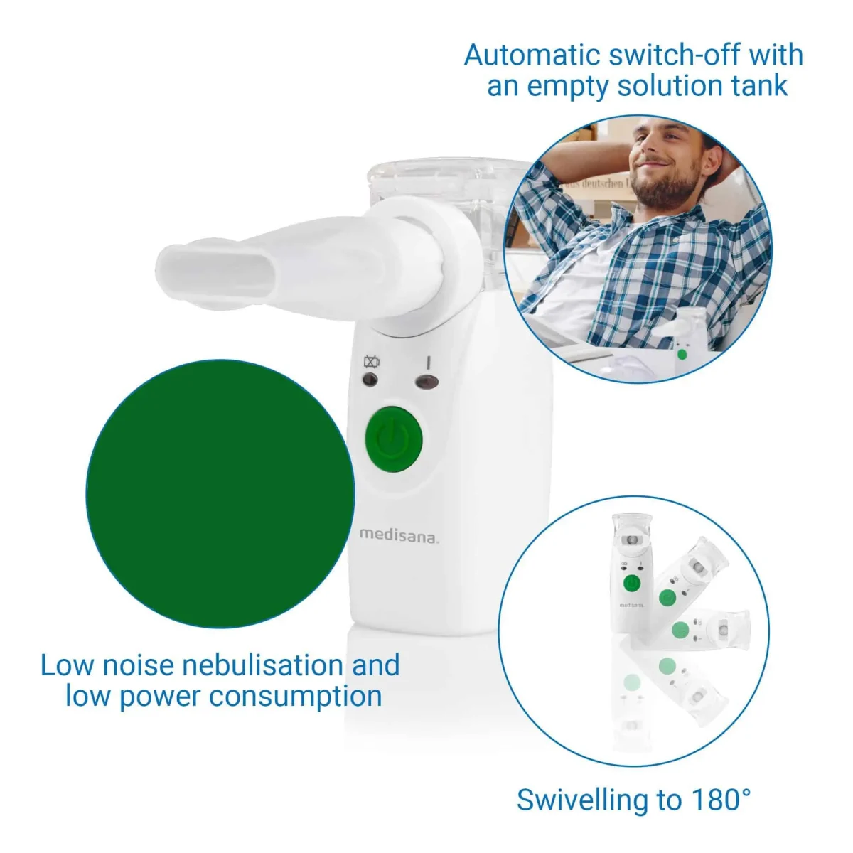 دستگاه تنفسی نبولایزر مدیسانا آلمان medisnana IN 525 Ultraschall-Inhalator - Image 4