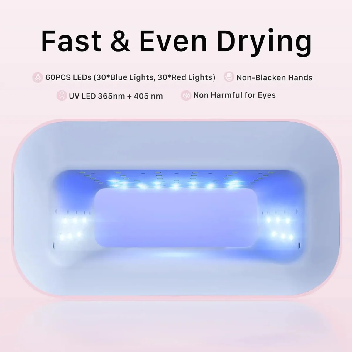 دستگاه O'vinna UV LED Nail Lamp مدل WT60، لامپ ناخن، 150وات