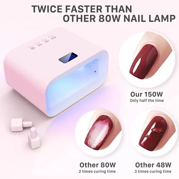 دستگاه O'vinna UV LED Nail Lamp مدل WT60، لامپ ناخن، 150وات