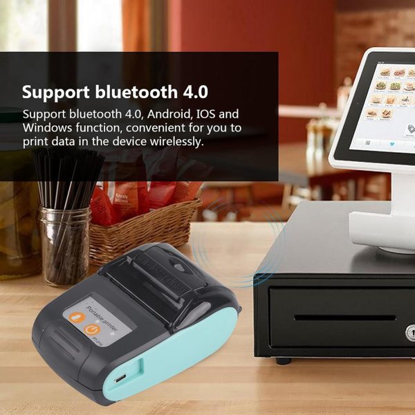 پرینتر لیبل زن و پرینتر حرارتی GOOJPRT Portable Printer مدل PT-210