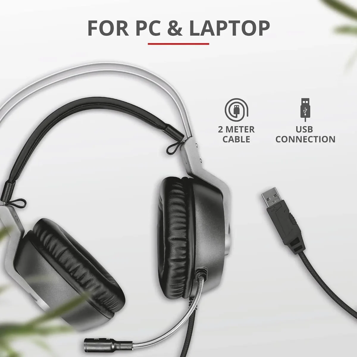 هدست (هدفون) گیمینگ Trust Gaming GXT 4376 Ruptor 7.1، کنترل ولوم صدای On-Ear Cup استوک - Image 10