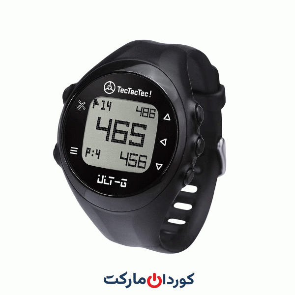 ساعت گلف GPS شیک، سبک و چند منظوره TecTecTec ULT-G، بند مچی بادوام با نمایشگر LCD