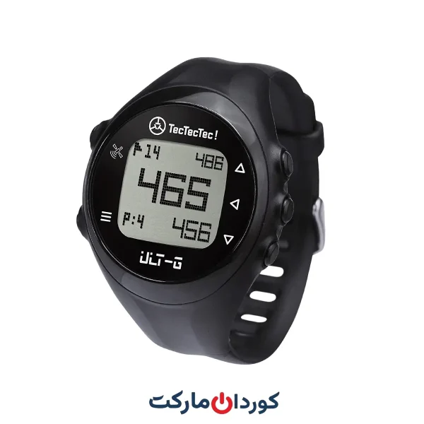 ساعت گلف GPS شیک، سبک و چند منظوره TecTecTec ULT-G، بند مچی بادوام با نمایشگر LCD