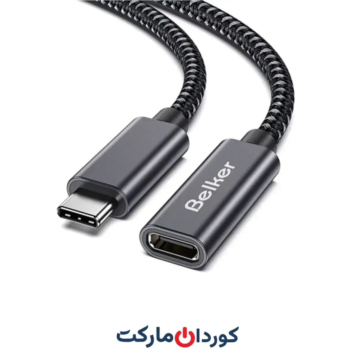 کابل افزایش طول Type C (1.8 متر، انتقال 5 گیگابیت بر ثانیه) مدل belker اورجینال