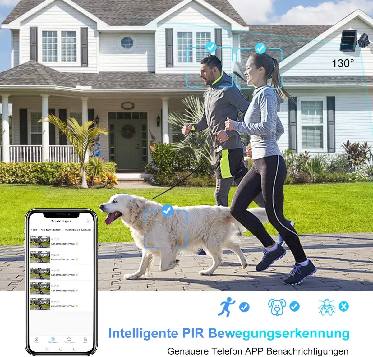 دوربین امنیتی با پنل خورشیدی برند BuTure مدل IPC026 security camera